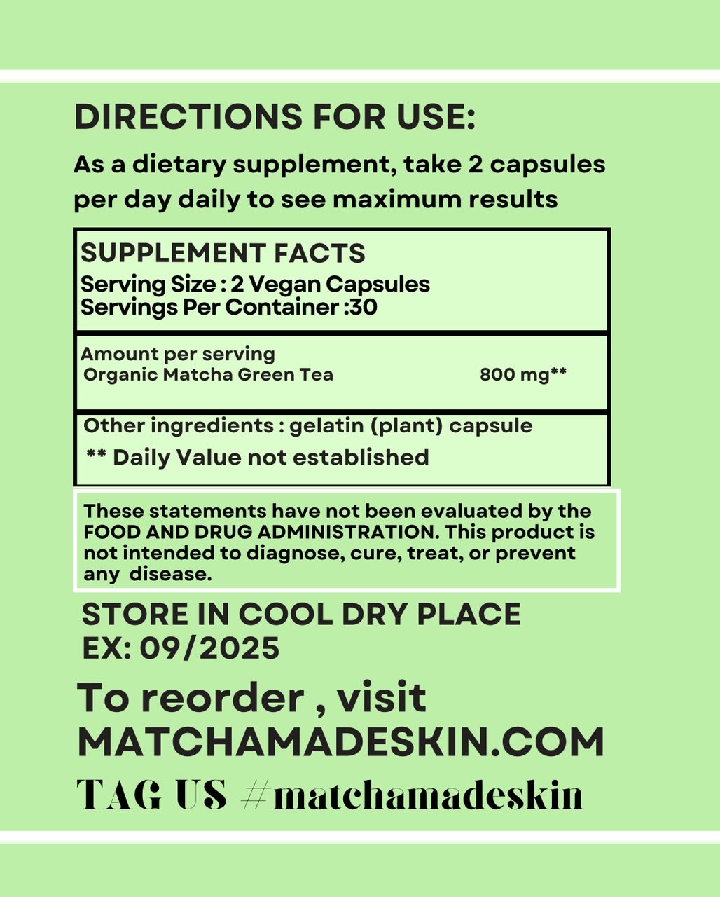 Matcha Made Skin Daily Supplement